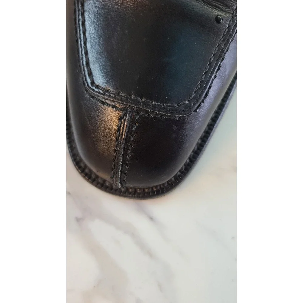 NORDSTROM Bologna Men's Black Leather Split Toe Oxford @100 Shoes Sz 13‎ Italy